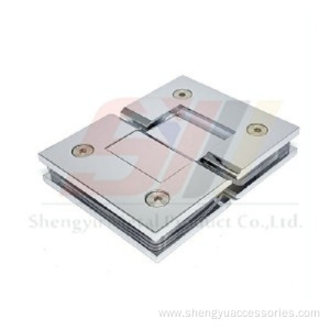 Square Bevel Angle 180 Degree Bathroom Glass Clamp